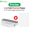 A4 Paper Printer Direct Thermal Transfer Wireless Mobile Photo Printer USB BT Connection - TheWellBeing4All