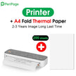 A4 Paper Printer Direct Thermal Transfer Wireless Mobile Photo Printer USB BT Connection - TheWellBeing4All