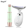 Face and  Neck Massager Lifting PhotonTherapy Heating Eye Massage Vibration Anti Wrinkle Removal Double Chin Machine - TheWellBeing4All