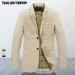 Blazer Male Suit Jackets Oversized Pure Cotton Streetwear - TheWellBeing4All