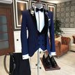 High-Quality Black Brown Wedding Costume Homme Groom Bridegroom Wear Men Suits Tuxedos Blazer Slim Fit Terno Masculino 3 Pieces - TheWellBeing4All