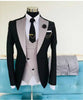 High-Quality Black Brown Wedding Costume Homme Groom Bridegroom Wear Men Suits Tuxedos Blazer Slim Fit Terno Masculino 3 Pieces - TheWellBeing4All