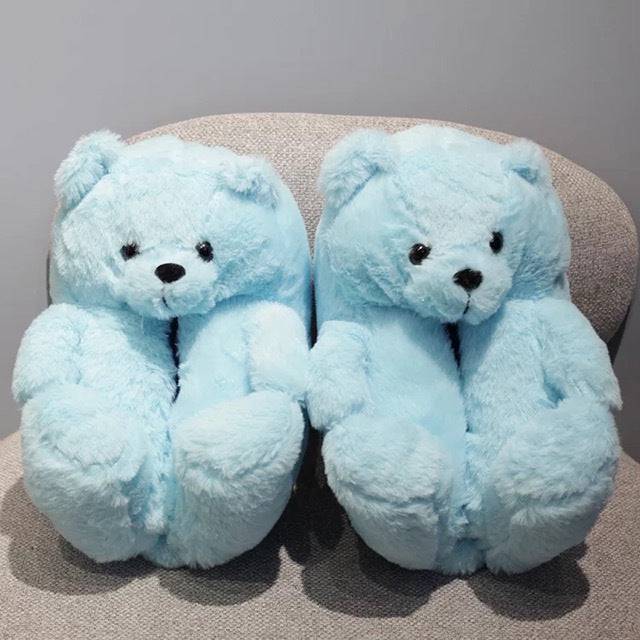 Teddy Bear Plush Slippers Cartoon Cute Bear House Slipper - TheWellBeing4All