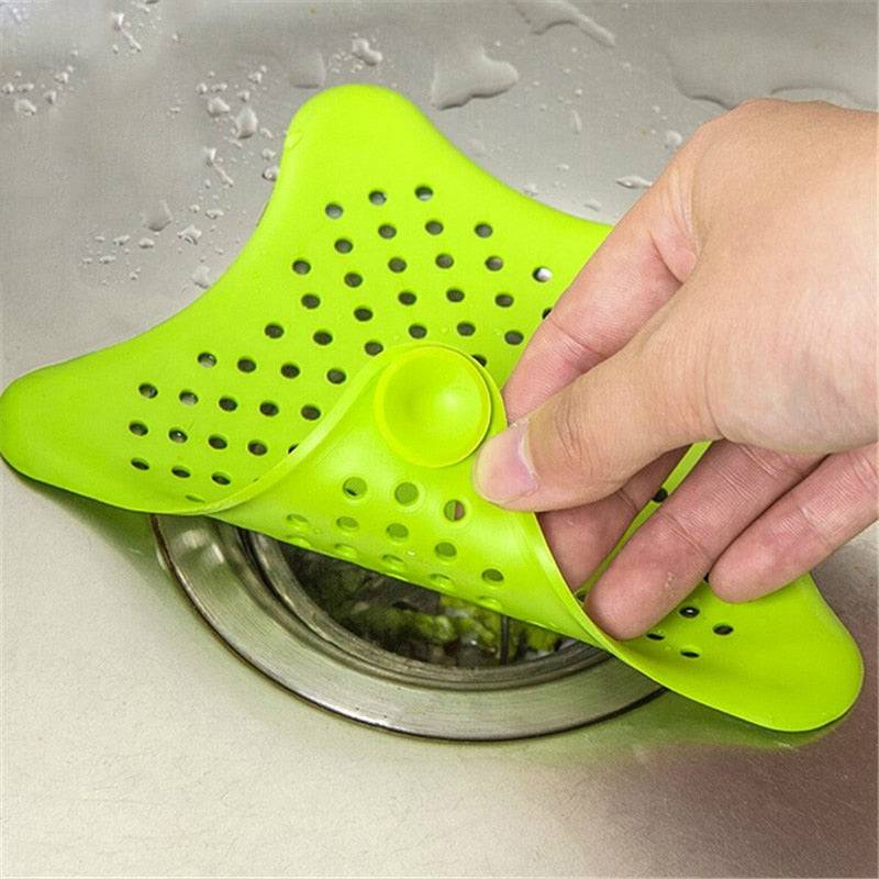 Shower Drain Silicone Kitchen Sink Filter Hair Stopper Catcher Filter Bathroom Accessories Bathtub Strainer Sewer Outfall Filter - TheWellBeing4All