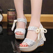 Ladies Shoes Women Sandals Summer Open Toe Fish Head Platform High Heels Wedge Sandals - TheWellBeing4All