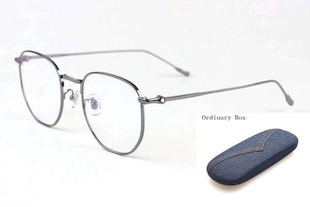 Round Big Face Fashion Brand Light Prescription Glasses Eyewear - TheWellBeing4All