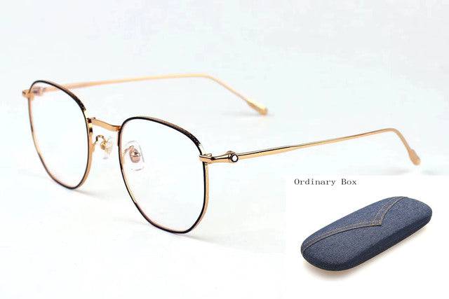 Round Big Face Fashion Brand Light Prescription Glasses Eyewear - TheWellBeing4All