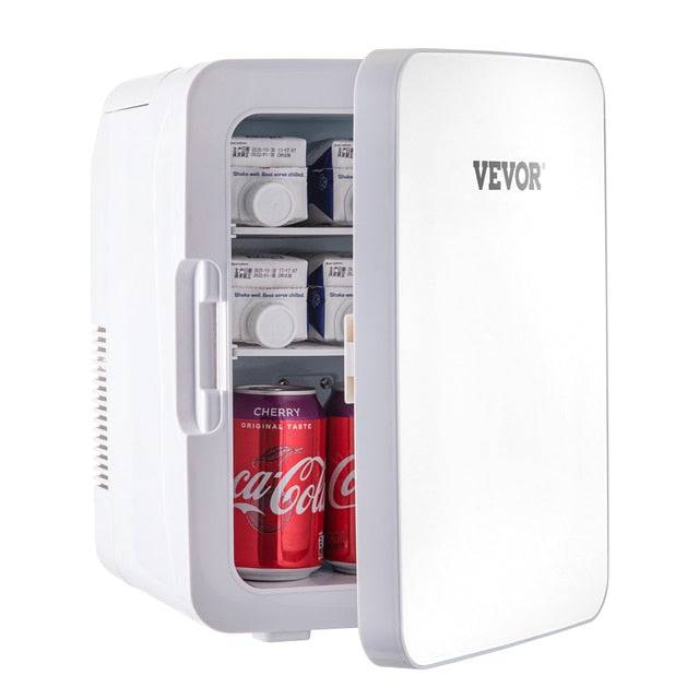 Mini refrigerador de 10L, refrigerador para coche, congelador portátil, refrigerador y calentador, almacenamiento de alimentos y bebidas cosméticas para el cuidado de la piel 