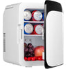 Mini refrigerador de 10L, refrigerador para coche, congelador portátil, refrigerador y calentador, almacenamiento de alimentos y bebidas cosméticas para el cuidado de la piel 