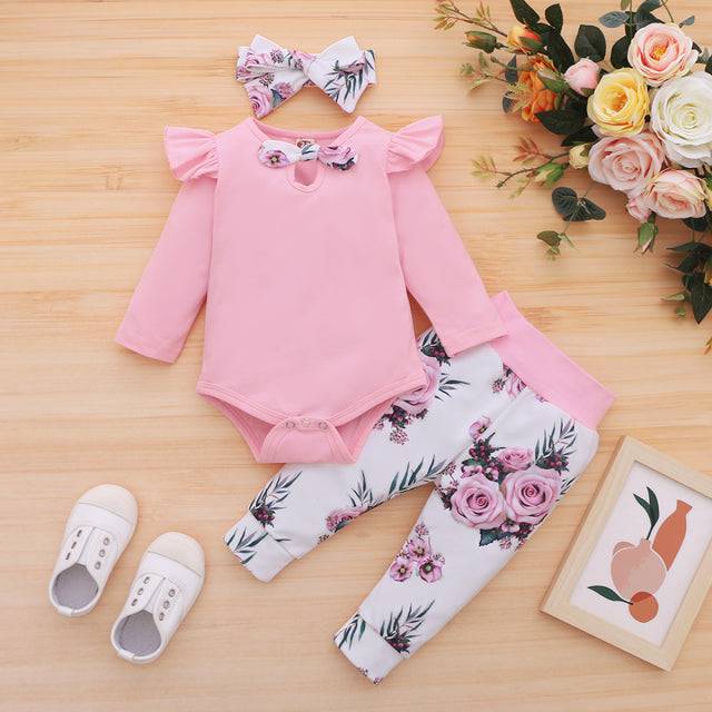 3Pcs Baby Girl Clothes Set Newborn's Clothing - TheWellBeing4All