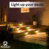 Solar Lamp Balcony Fence Lights Waterproof Path Stair Wall Lighting White Garden Landscape Step Deck Lights LED - TheWellBeing4All