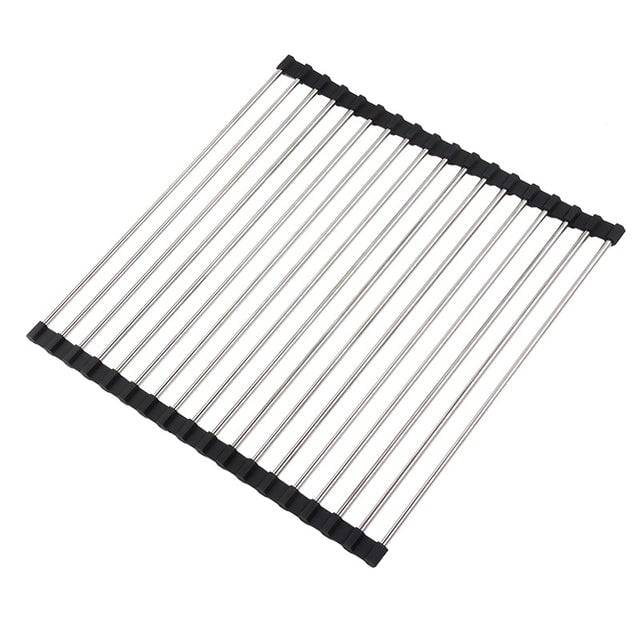 Foldable Stainless Steel Dish Drainer - TheWellBeing4All