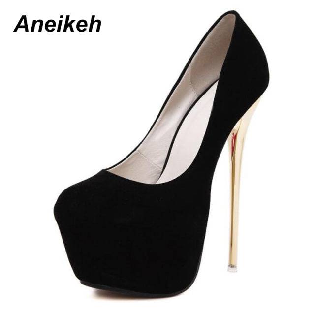 Pumps Fetish Shoes Concise  High Heel Stripper Flock - TheWellBeing4All