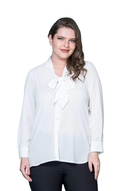 Tie Collar Crepe Shirt - TheWellBeing4All