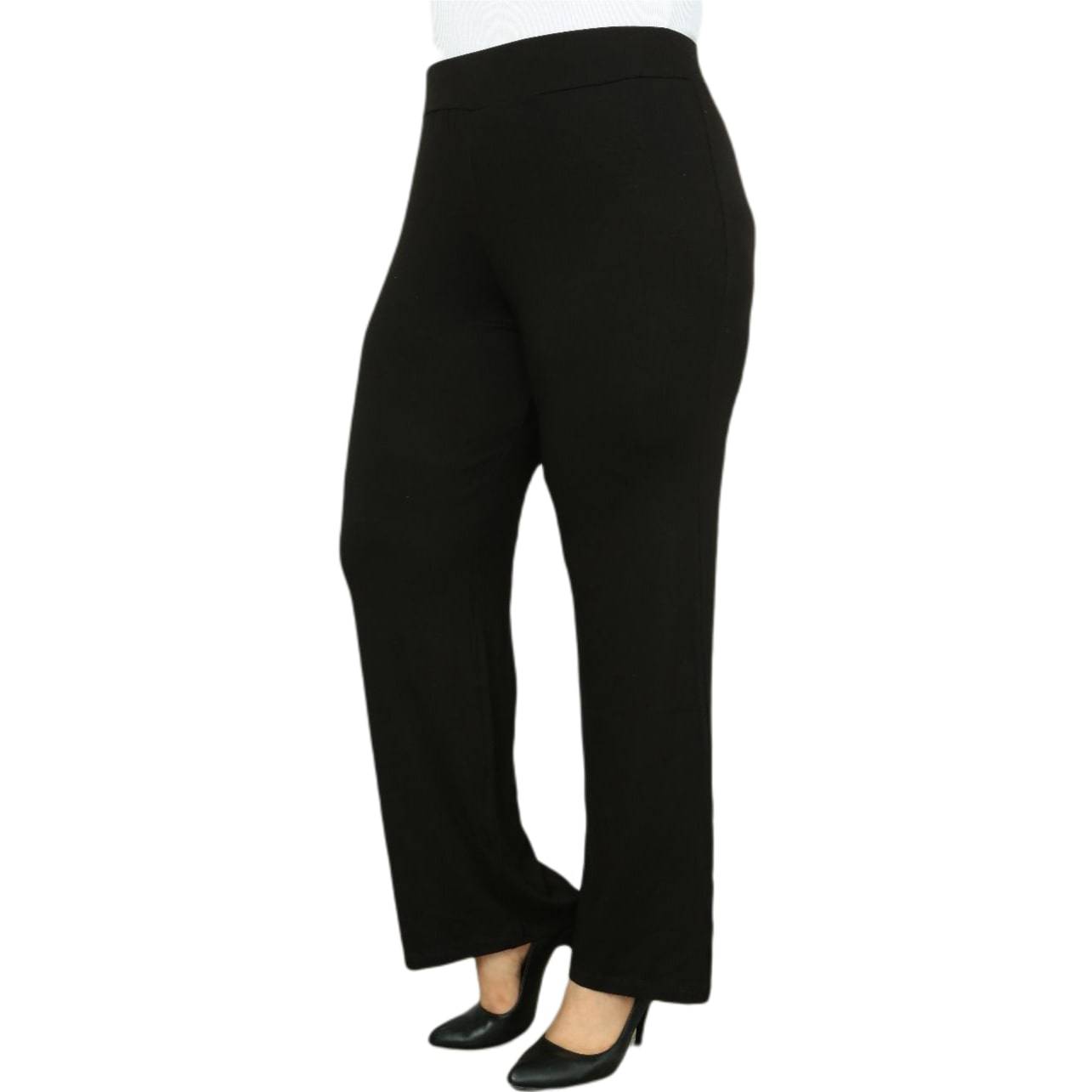 High Rise Full-Length Elegant Viscose Woven Shorts + 2XL - 7XL + Large Highly Seasonal Chic Jeans EU Street wear Female Black - TheWellBeing4All