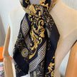 New trend, fashionable and versatile, 90cm square scarf, silk scarf, scarf, hand crimped shawl blanket, blanket - TheWellBeing4All