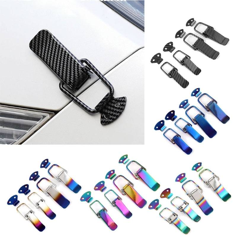 Pull buckle bumper carbon fiber lock repair gap decoration set - TheWellBeing4All