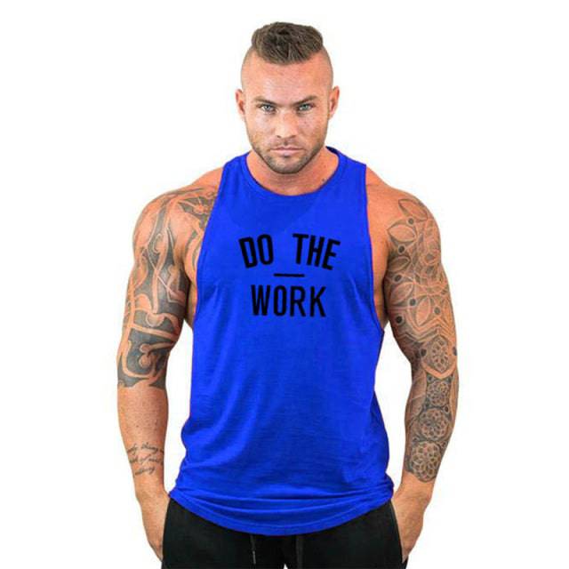 Cotton Sleeveless Shirt Casual Fashion Fitness Stringer Tank Top Men bodybuilding Clothing M-XXL - TheWellBeing4All