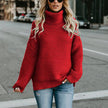 Pullover Turtle Neck Knitted Oversized - TheWellBeing4All