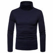 Sweaters Winter Autumn Turtleneck Long Sleeve Plain Stretch Kintted Pullovers Basic Tops Slim Fit Fashion Mens Sweater - TheWellBeing4All