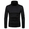 Sweaters Winter Autumn Turtleneck Long Sleeve Plain Stretch Kintted Pullovers Basic Tops Slim Fit Fashion Mens Sweater - TheWellBeing4All