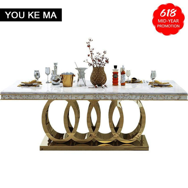 Modern Mild luxury marble dining tables - TheWellBeing4All