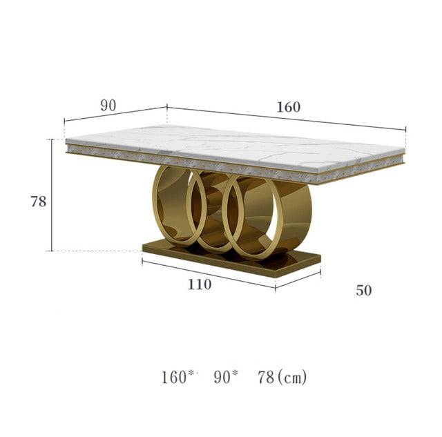 Modern Mild luxury marble dining tables - TheWellBeing4All