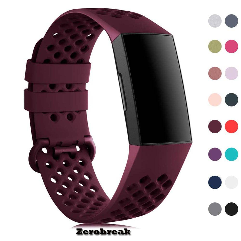 Replacement Band For Fitbit Charge 3 Strap Silicone Band For Fitbit Charge 4 Breathable Watch Strap For Fitbit Charge 4/3 Band - TheWellBeing4All