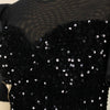 Black Dresses Velvet Embroidery Chest Wrapped Puff Sleeve Sparkly Dress Classy Ladies - TheWellBeing4All