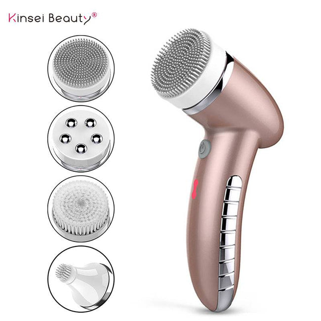 Facial Cleansing Brush 360 Degree Rotation Mini Face Cleaner Deep Pore Blackhead Cleaning Machine Electric Face Massage - TheWellBeing4All