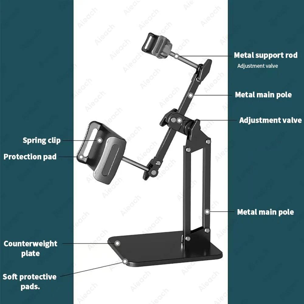 The Double Support Clip Ipad Tablet Stand Phone Holder - TheWellBeing4All