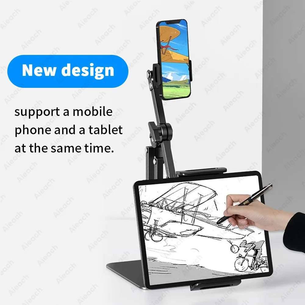 The Double Support Clip Ipad Tablet Stand Phone Holder - TheWellBeing4All