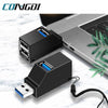 USB 3.0 Hub 3 Ports Portable Fast Data Transfer USB Splitter for Computer Laptop Docking Station 2.0 Hub Adapter PC - TheWellBeing4All