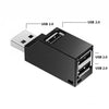 USB 3.0 Hub 3 Ports Portable Fast Data Transfer USB Splitter for Computer Laptop Docking Station 2.0 Hub Adapter PC - TheWellBeing4All