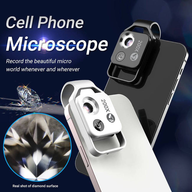 HD Camera Lentes Portable Digital Phone Microscope for Iphone12 Huawei Smartphones Accessories - TheWellBeing4All