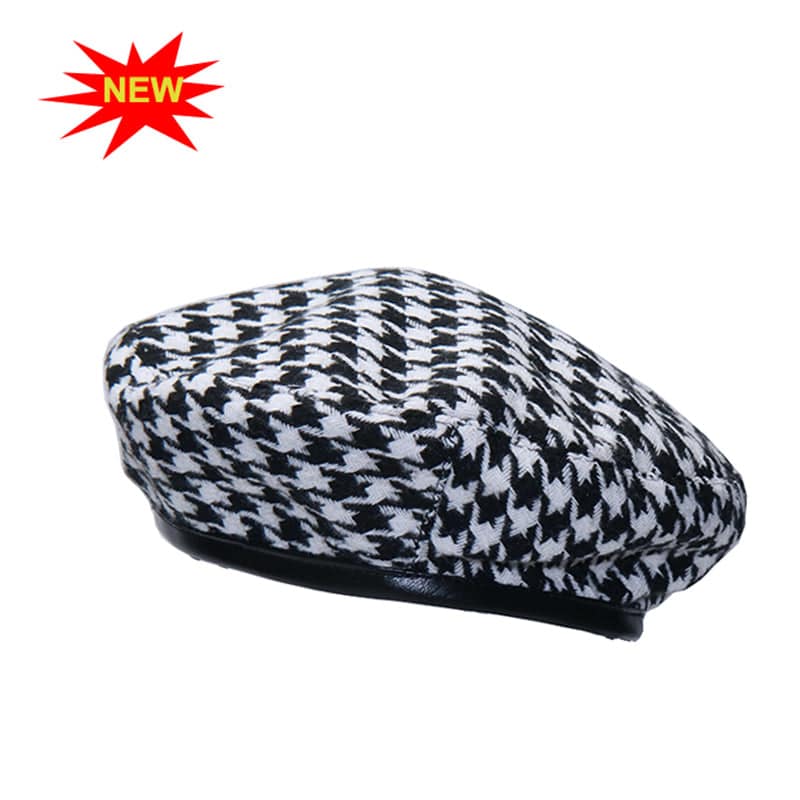 women Plaid Beret Hats - TheWellBeing4All