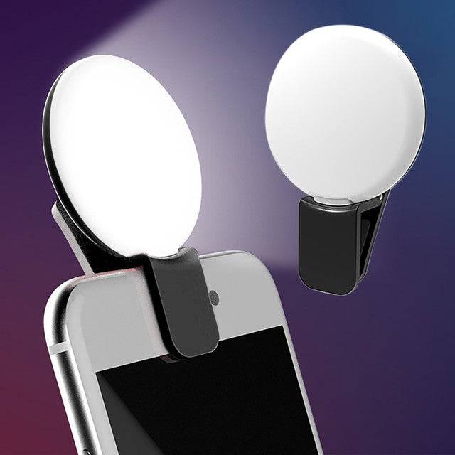 Led Selfie Ring Light Mobile Phone Lens LED Light Rechargeable - TheWellBeing4All