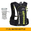 Cycling backpack for men and women, nylon bag, waterproof 8 liters, hiking and camping, 250ml water bottle with 1.5L water bag - TheWellBeing4All