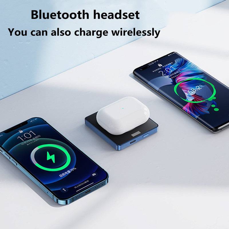 Mini Magnetic Power Bank 10000 mAh Wireless Charger - TheWellBeing4All