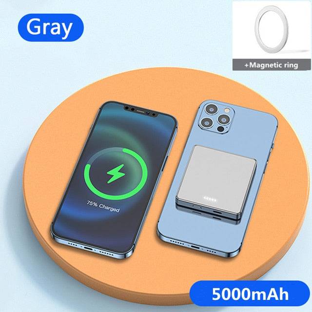 Mini Magnetic Power Bank 10000 mAh Wireless Charger - TheWellBeing4All