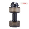 Water Dumbbell Sport Bottle Large Capacity Fitness Bodybuilding Exercise Outdoor - TheWellBeing4All