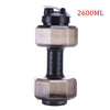 Water Dumbbell Sport Bottle Large Capacity Fitness Bodybuilding Exercise Outdoor - TheWellBeing4All