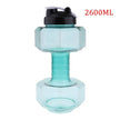 Water Dumbbell Sport Bottle Large Capacity Fitness Bodybuilding Exercise Outdoor - TheWellBeing4All