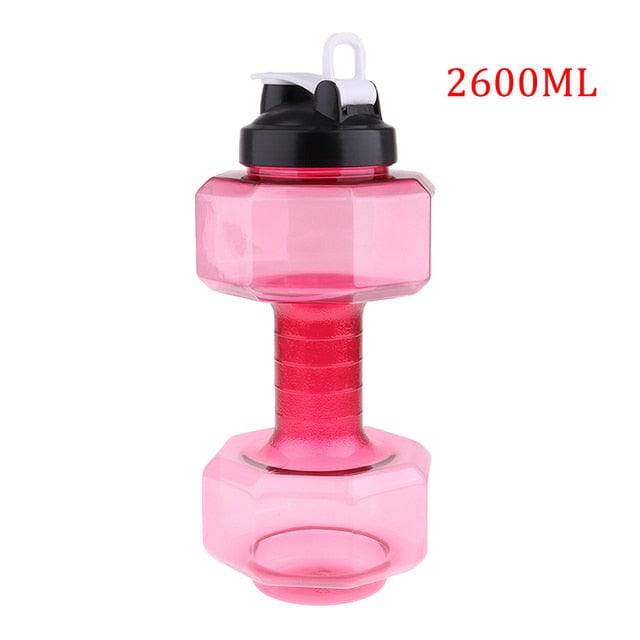 Water Dumbbell Sport Bottle Large Capacity Fitness Bodybuilding Exercise Outdoor