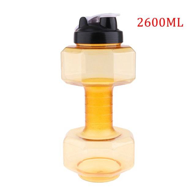 Water Dumbbell Sport Bottle Large Capacity Fitness Bodybuilding Exercise Outdoor - TheWellBeing4All