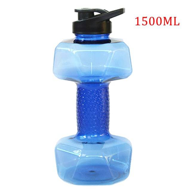 Water Dumbbell Sport Bottle Large Capacity Fitness Bodybuilding Exercise Outdoor - TheWellBeing4All