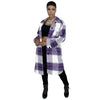Elegant Fashion Checkered Coat Women Autumn Winter Clothing 2021 Single Breasted Long Flannel Plaid Jacket D74-DG57 - TheWellBeing4All