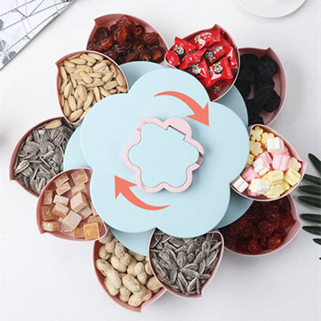 Flower Petal Rotating Snack Box - TheWellBeing4All