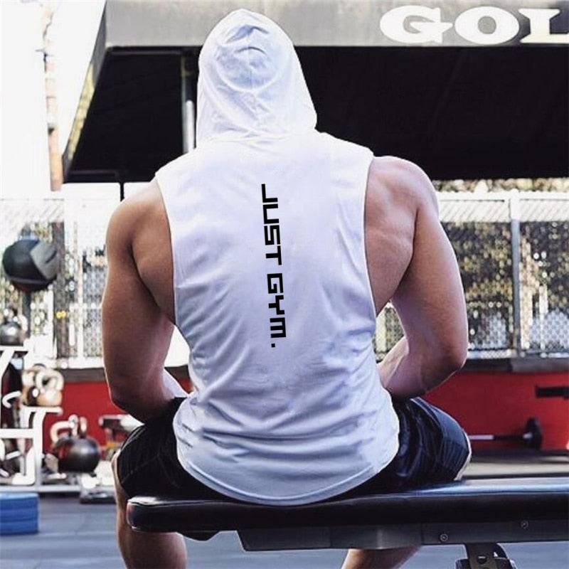 Gym Hoodies Tank Top Men Fitness Shirt Bodybuilding Singlet Workout Vest Men - TheWellBeing4All