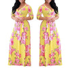 V Neck High Waist Office Ladies Dress Maxi Dresses - TheWellBeing4All